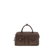 Max Mara Brown Calf Leather Bos Taurus Handbag