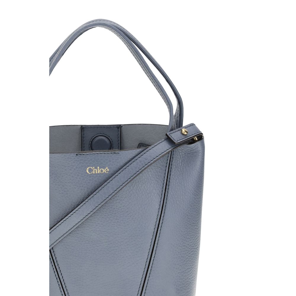 Chlo Blue Calf Leather Bos Taurus Shoulder Bag