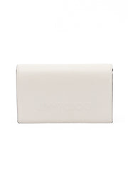 Jimmy Choo White Avenue Leather Shoulder Strap Bag