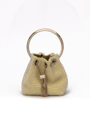 Jimmy Choo Yellow Bon Bon Micro Crystals Bucket