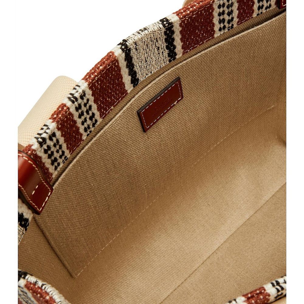 Chlo Brown Linen Tote Bag