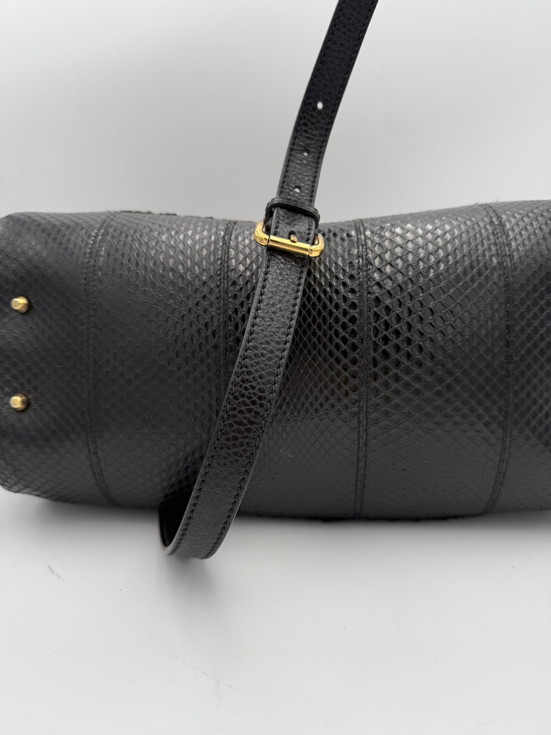 Dolce & Gabbana DOLCE & GABBANA Sicily Python and Macram Handbag