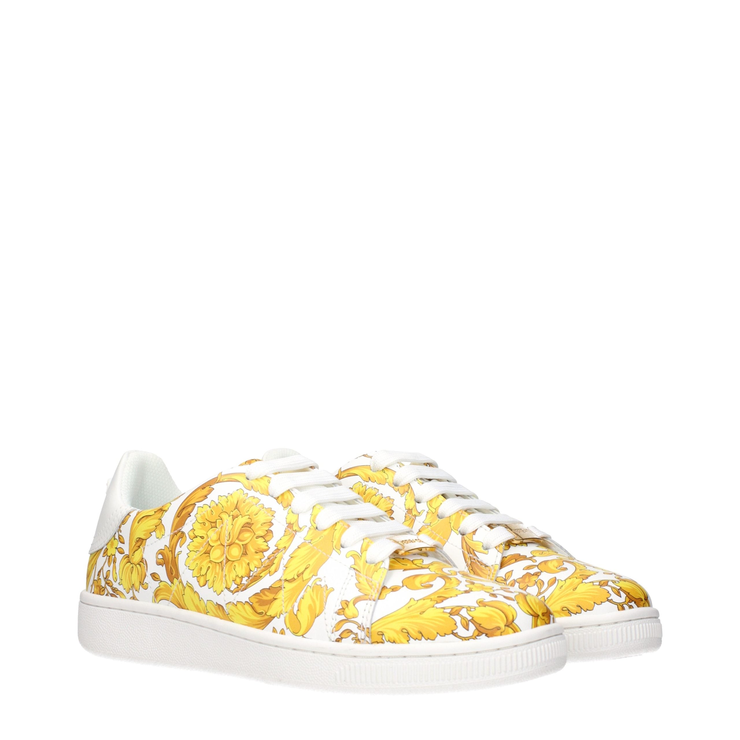 Versace Blue Leather Sneakers