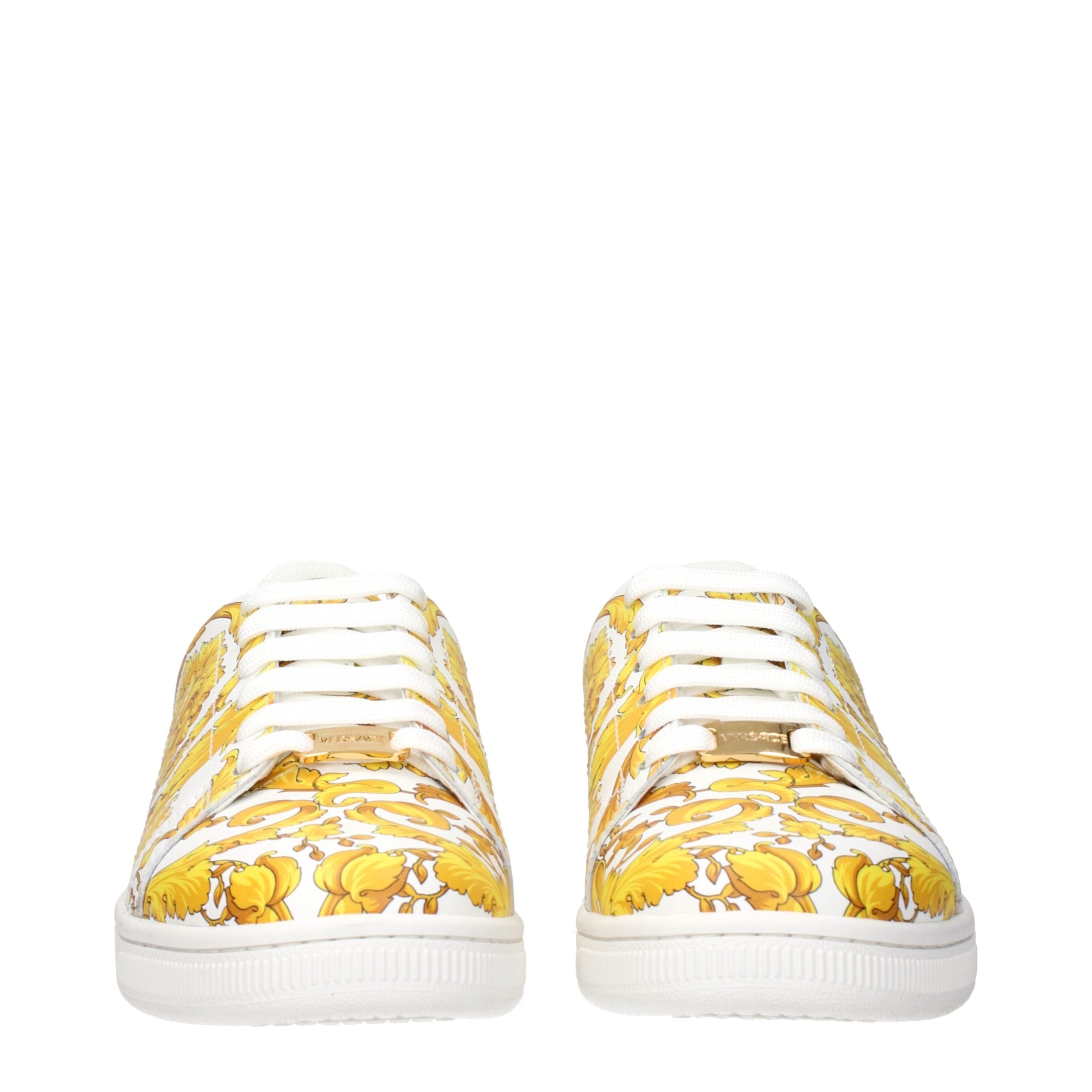 Versace Blue Leather Sneakers