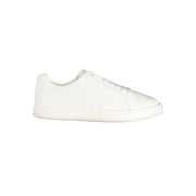 Calvin Klein White Polyester Low Top Sneakers