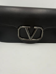 Valentino Garavani VALENTINO GARAVANI VLOGO Black Handbag