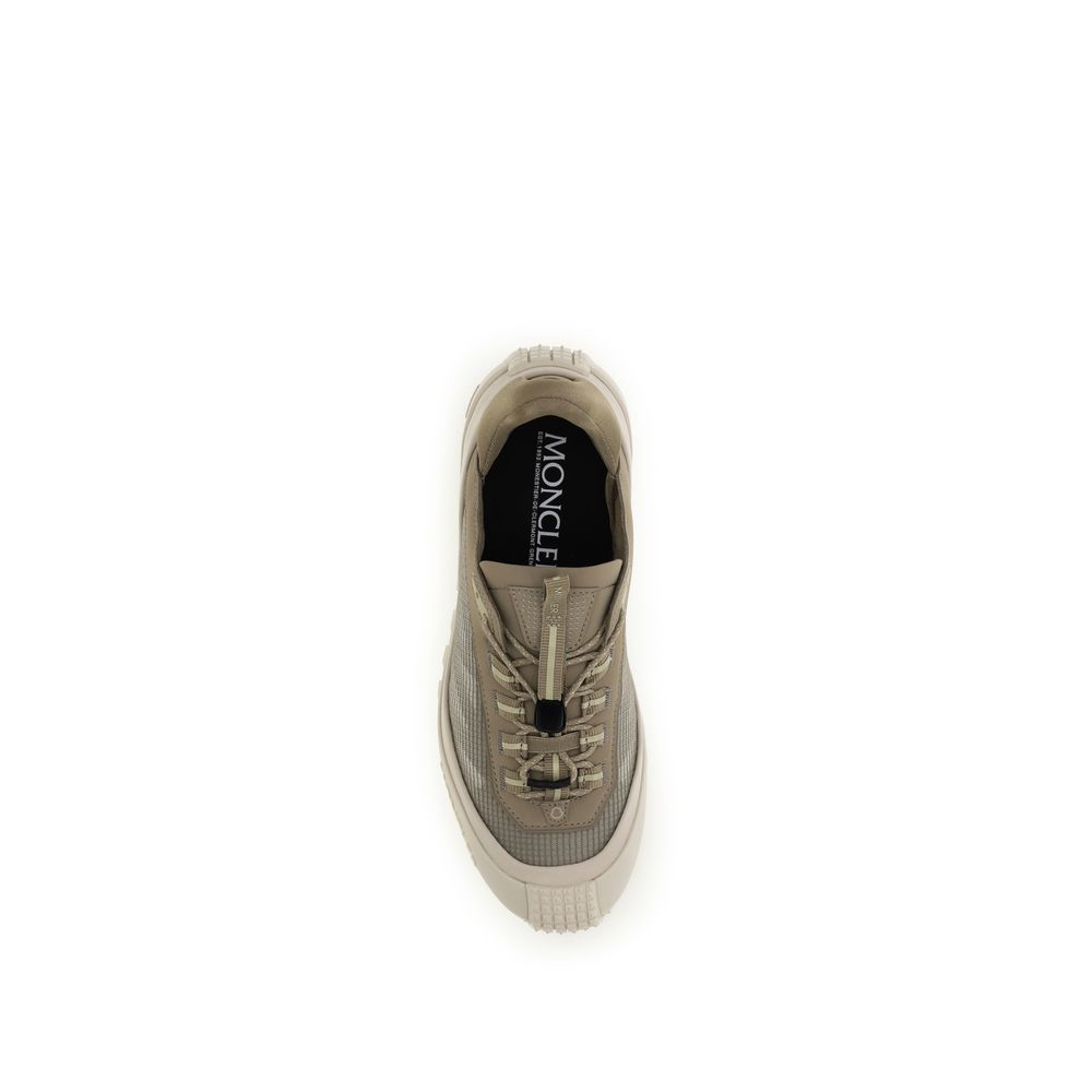 Moncler Gray Polyester Athletic Sneakers