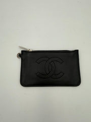 Chanel CHANEL Lamb Leather Coin Purse/Card Holder