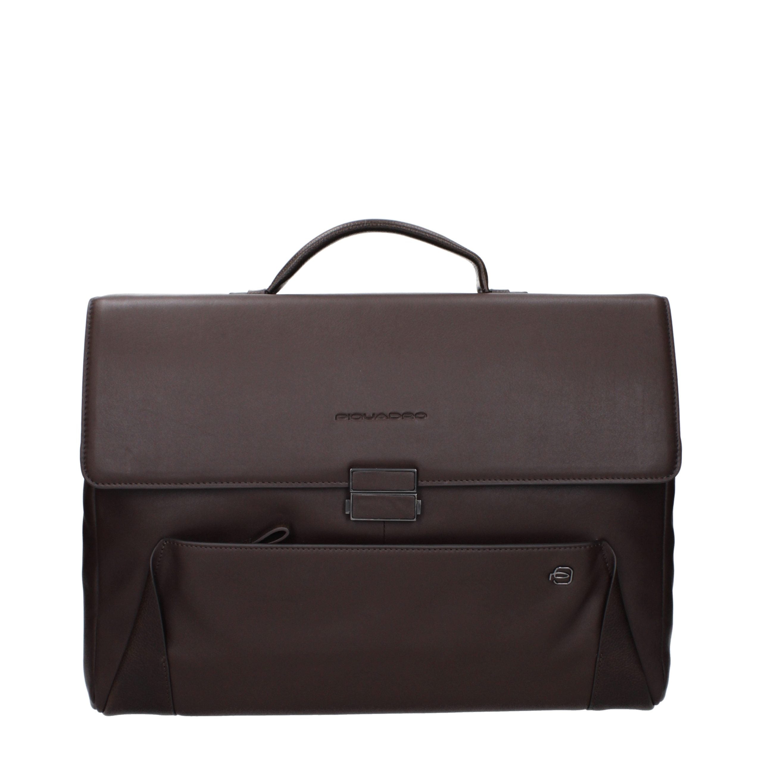 Piquadro Borsa da Lavoro/Messenger in Pelle Marrone OUTCA4254S94TM