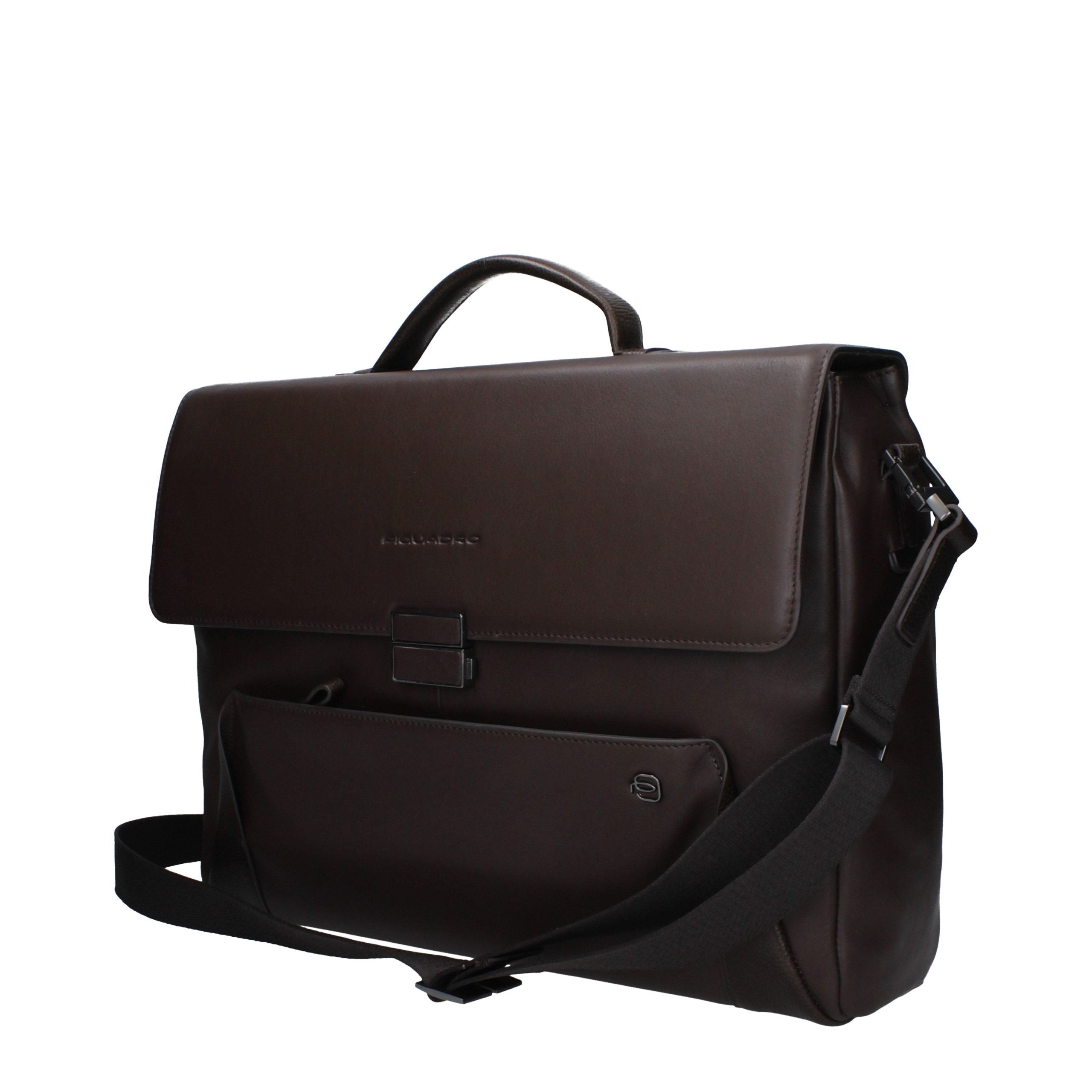 Piquadro Borsa da Lavoro/Messenger in Pelle Marrone OUTCA4254S94TM