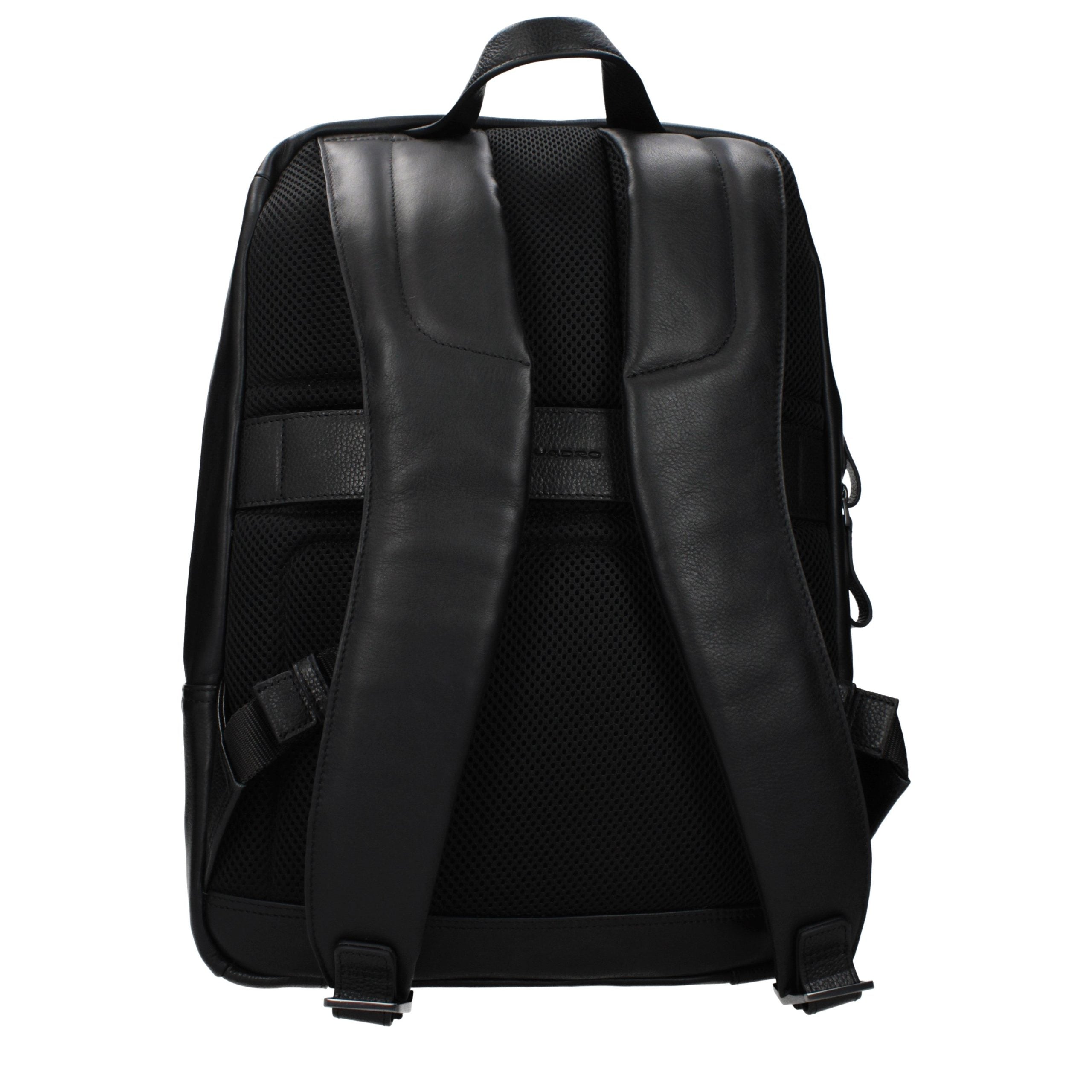 Piquadro Zaino Porta PC in Pelle Nera OUTCA4260S94N Effetto Vintage