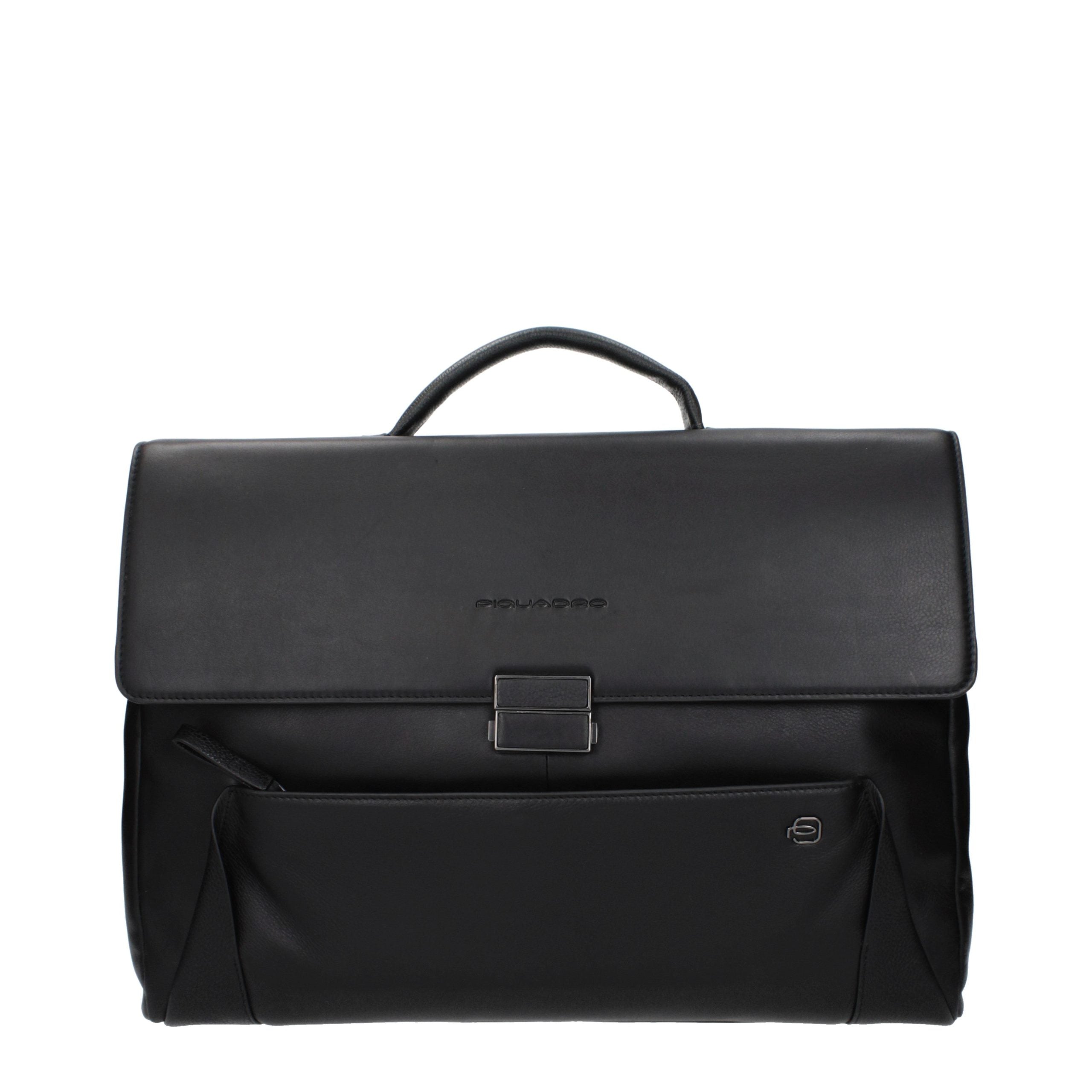 Piquadro Borsa da Lavoro/Messenger in Pelle Nera OUTCA4254S94N
