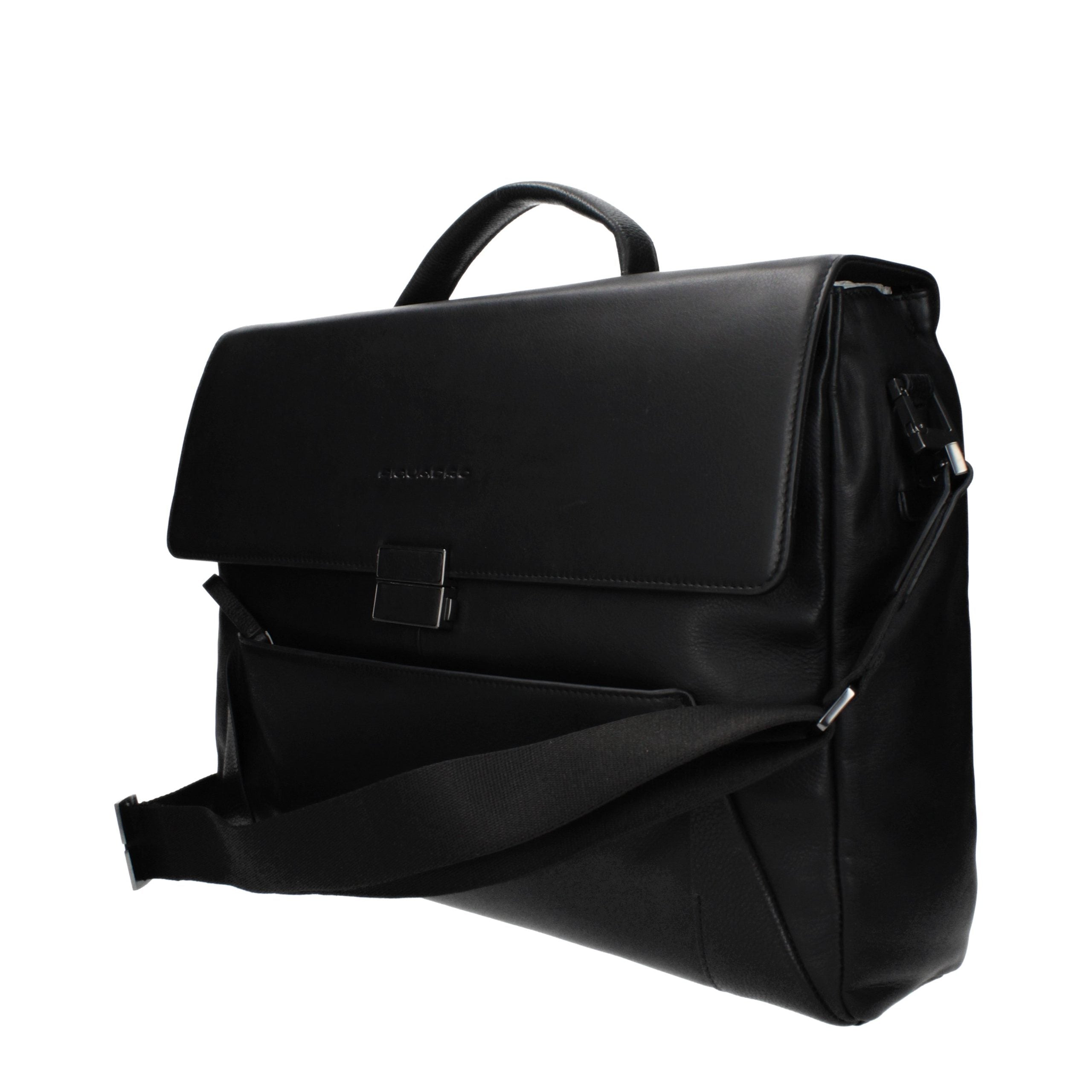 Piquadro Borsa da Lavoro/Messenger in Pelle Nera OUTCA4254S94N