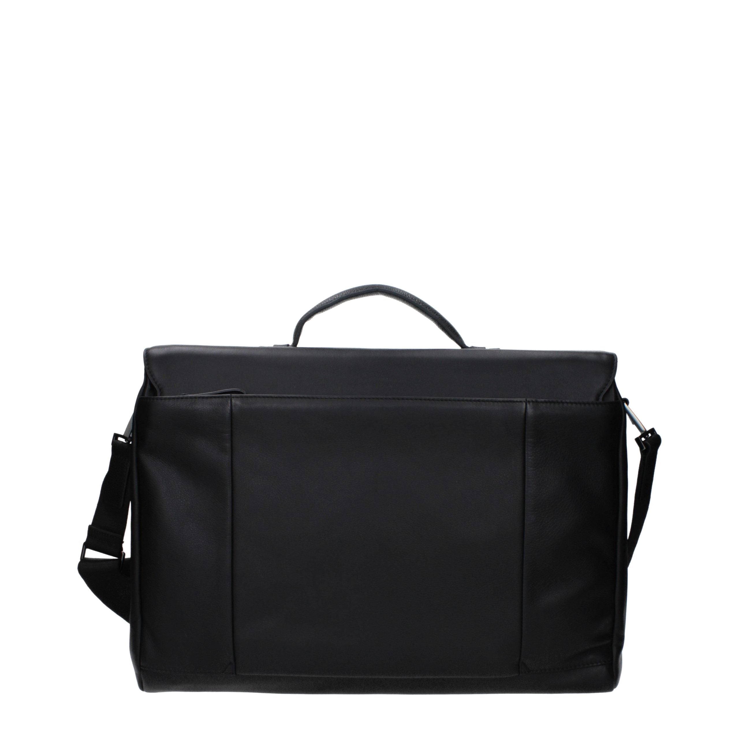 Piquadro Borsa da Lavoro/Messenger in Pelle Nera OUTCA4254S94N