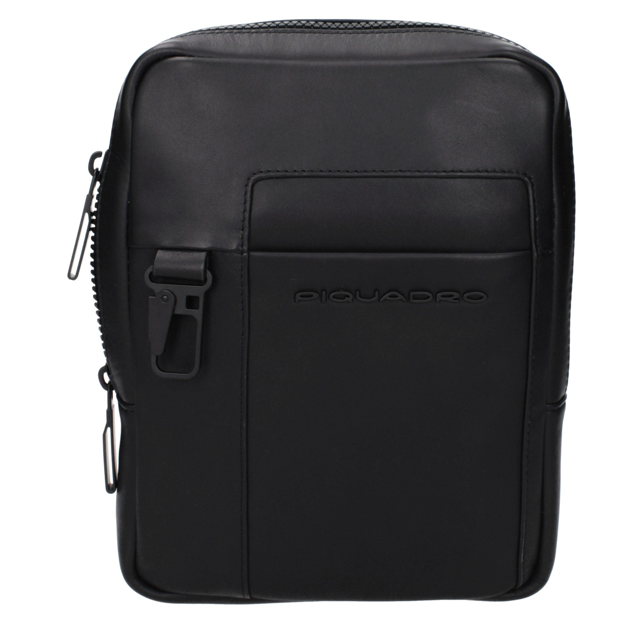 Piquadro Borsa a Tracolla in Pelle Nera CA3084S123N