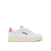 Autry Medalist Low da Donna in Pelle Bianca, con Logo Ricamato