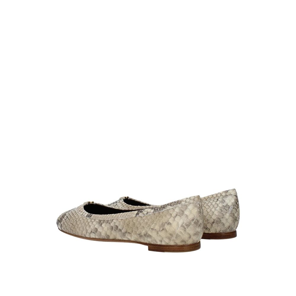 Chlo Beige Goatskin Ballet Flats