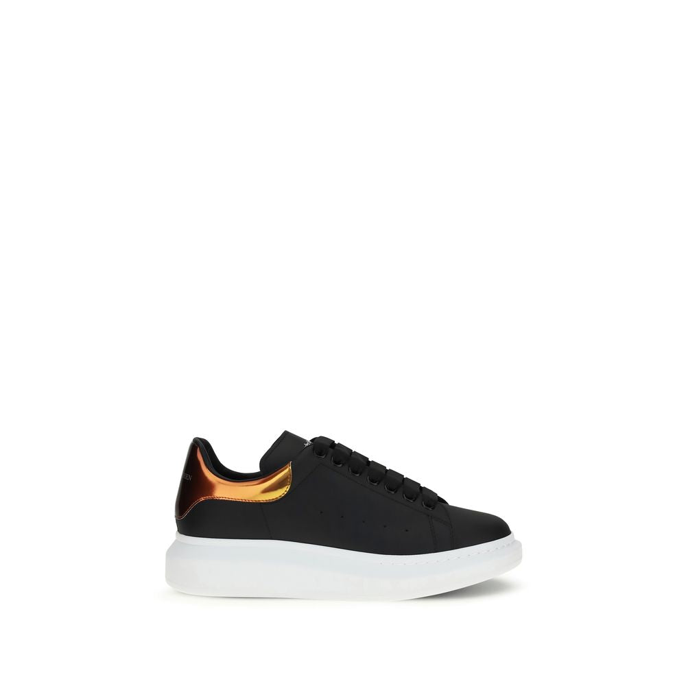 Alexander McQueen Black Calf Leather Bos Taurus Platform Sneakers