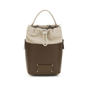 Maison Margiela Brown Calf Leather Bos Taurus Backet Bag