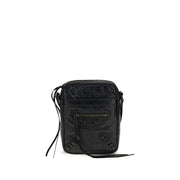Balenciaga Black Lamb Ovis Aries Aries Shoulder Bag