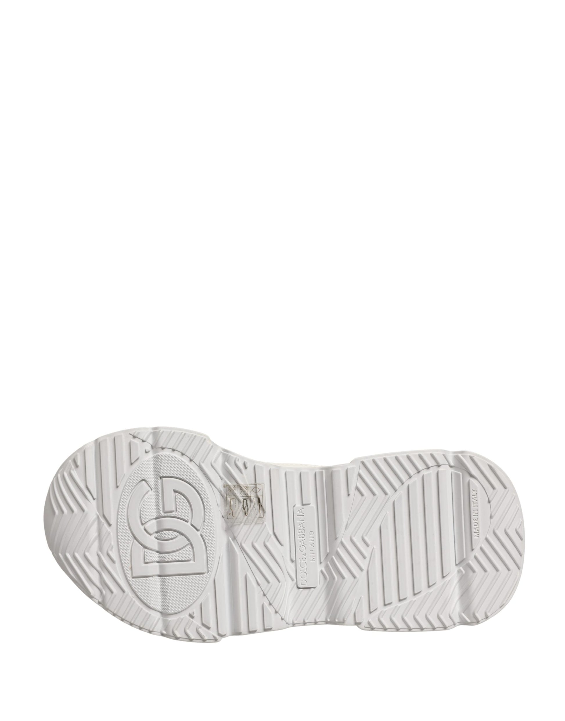Dolce & Gabbana White Leather Daymaster Low Top Sneakers Shoes