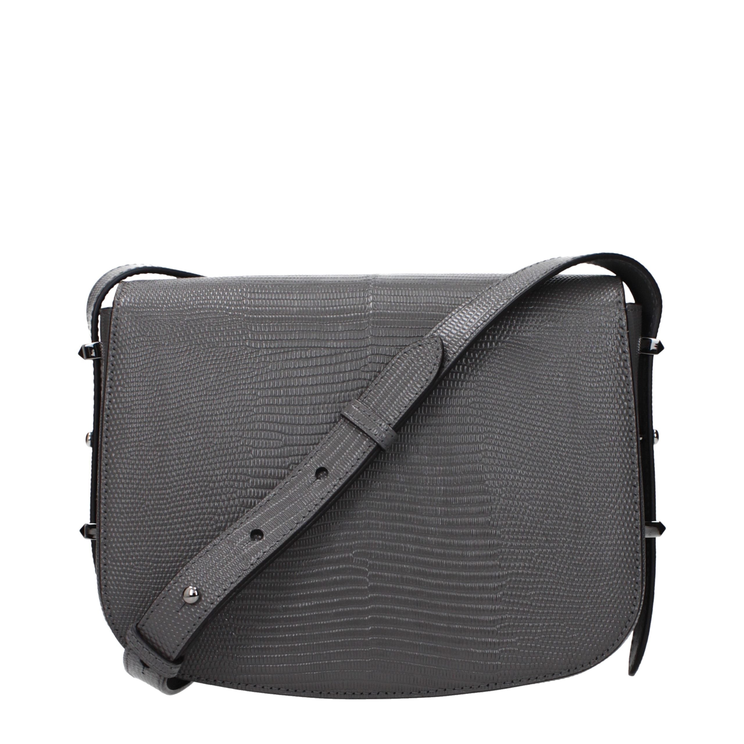 Jimmy Choo Gray Leather Crossbody Bag
