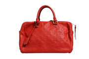 Louis Vuitton Red Monogram Empreinte Speedy Bandouliere 30