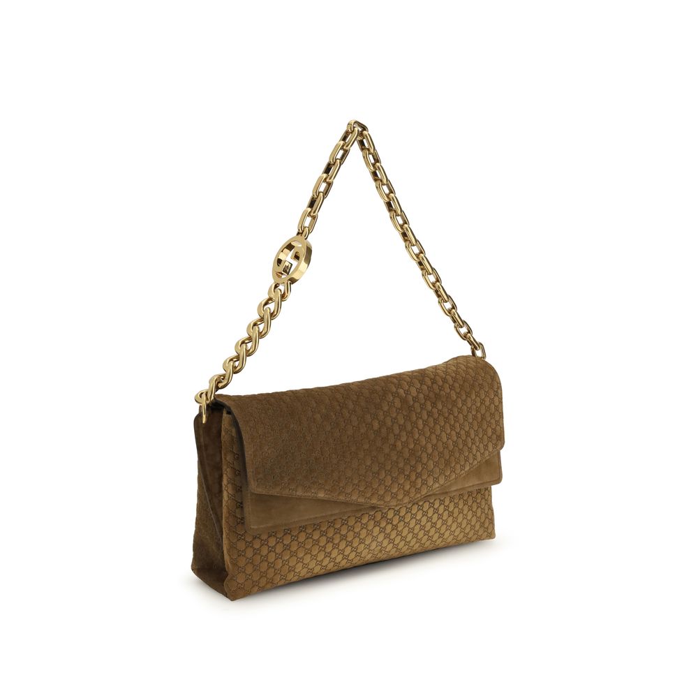 Borsa Gucci 857362AAF0P2118 Incrocio GG Tondo in Pelle Scamosciata