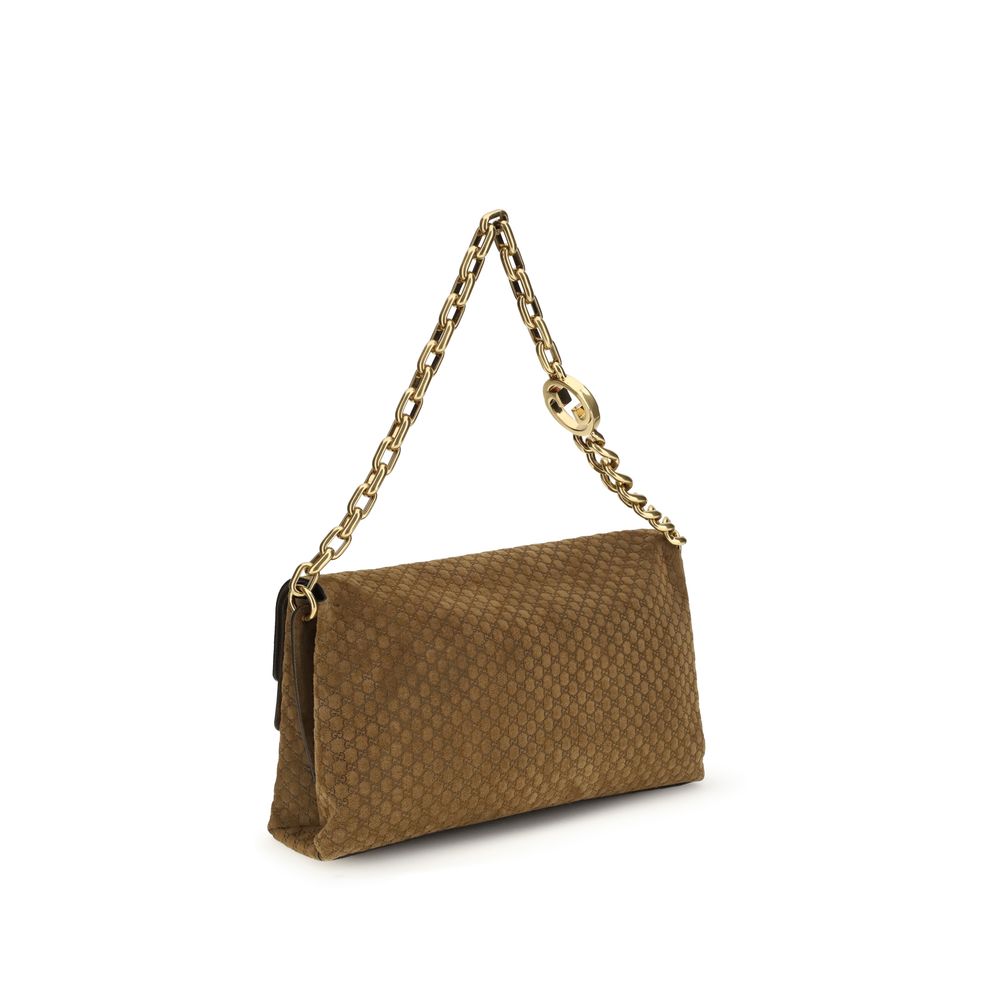 Borsa Gucci 857362AAF0P2118 Incrocio GG Tondo in Pelle Scamosciata