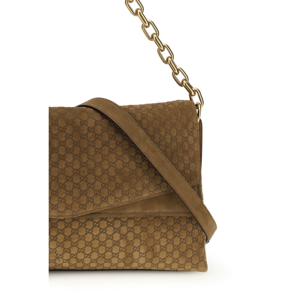 Borsa Gucci 857362AAF0P2118 Incrocio GG Tondo in Pelle Scamosciata