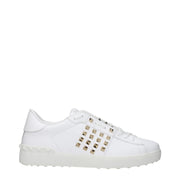 Valentino Garavani White Leather Low Top Sneakers
