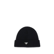 Prada Black Wool Oves Aries Beanie