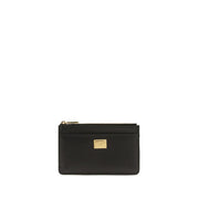 Dolce & Gabbana Black Calf Leather Bos Taurus Wallet