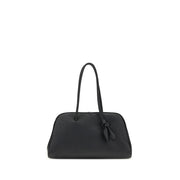 Borsa a Spalla Jacquemus Il Turismo Bowling Bag in Pelle Nera