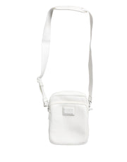 Dolce & Gabbana White Logo Plaque Crossbody Shoulder Borse Men Bag