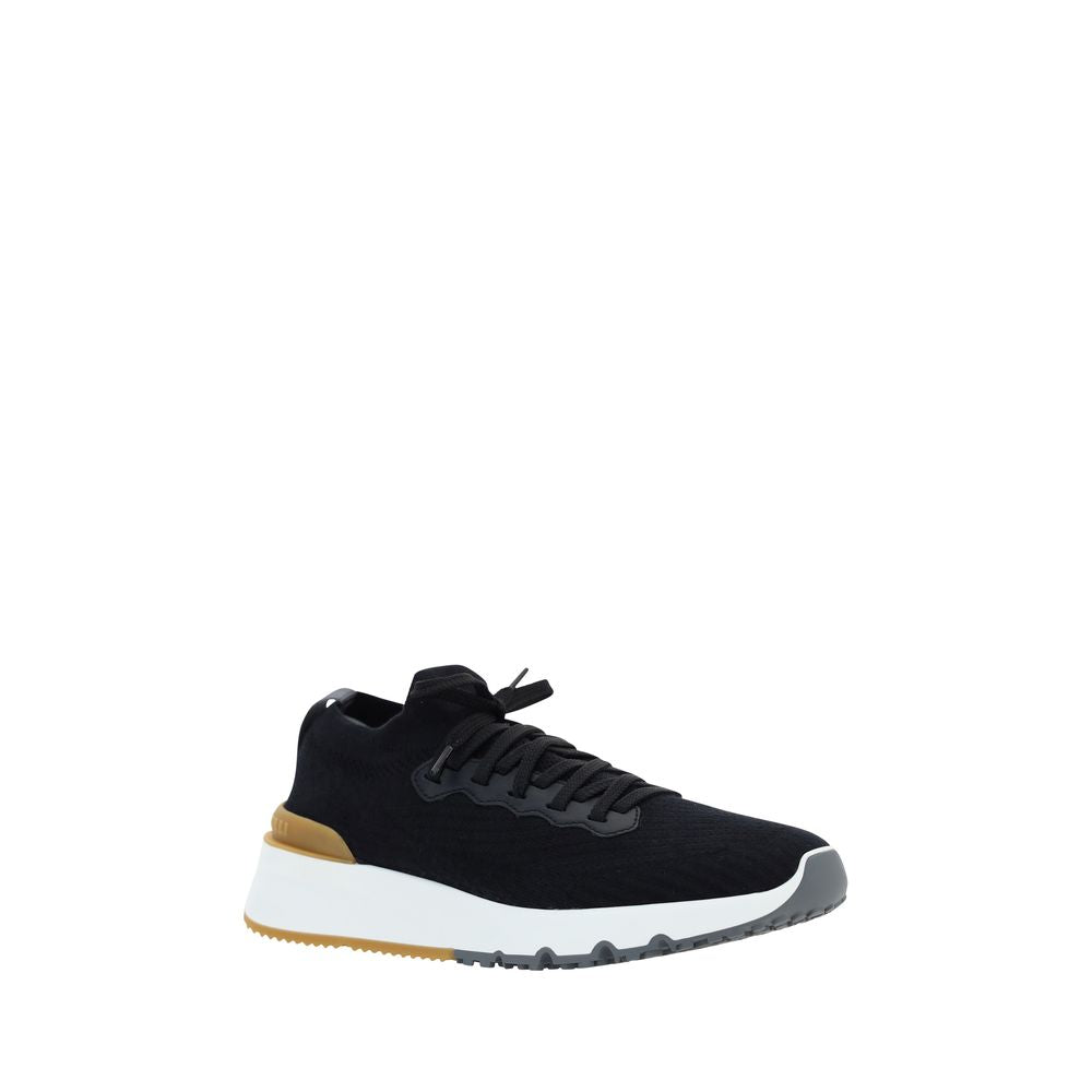 Brunello Cucinelli Black Rubber Athletic Sneakers
