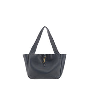 Saint Laurent Borsa Le 5 à 7 Bea Hobo Nera in Pelle di Daino