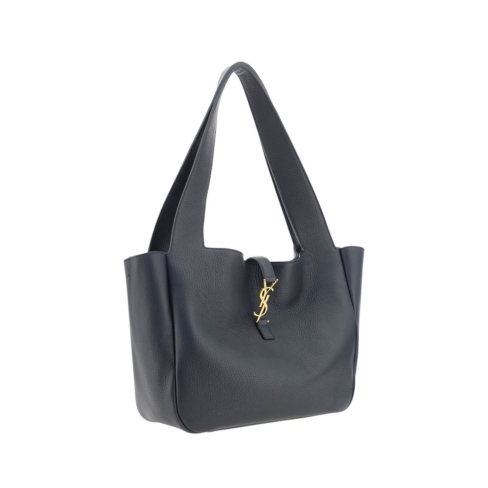 Saint Laurent Borsa Le 5 à 7 Bea Hobo Nera in Pelle di Daino