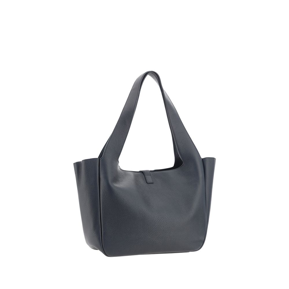 Saint Laurent Borsa Le 5 à 7 Bea Hobo Nera in Pelle di Daino