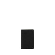 Maison Margiela Portacarte a Libro in Pelle Vitello Grained Nero