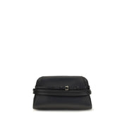 Moschino Black Goatskin Clutch Bag