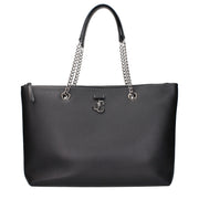 Jimmy Choo Black Leather Shoulder Bag
