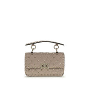 Valentino Garavani Beige Calf Leather Bos Taurus Handbag