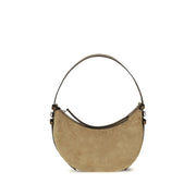 Tory Burch Beige Suede Leather Shoulder Bag