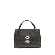Zanellato Black Calf Leather Bos Taurus Handbag