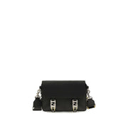 Fendi Black Calf Leather Bos Taurus Shoulder Bag