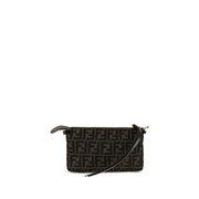 Fendi Brown Polyester Shoulder Bag