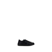 Valentino Garavani Black Calf Leather Bos Taurus Sneakers