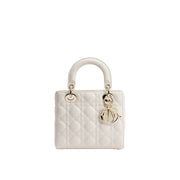 Dior White Lamb Leather Handbag