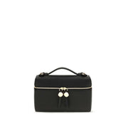 Tory Burch Black Calf Leather Bos Taurus Shoulder Bag